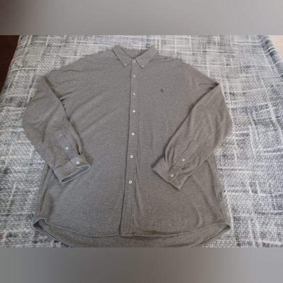Polo Ralph Lauren Size XXL Featherweight Mesh Knit Long Sleeve Shirt Heritage - Picture 4 of 10